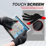 Thermal Gloves for Men Women, Winter Windproof Anti-Slip Touch Screen Running Gloves for Driving Riding Cycling Hiking - Image 4